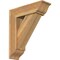 Ekena Millwork Traditional Traditional Rough Sawn Bracket w/ Offset Brace, Western Red Cedar, 8"W x 26"D x 30"H BKT0806X26X30TRA01RWR - alternate 1